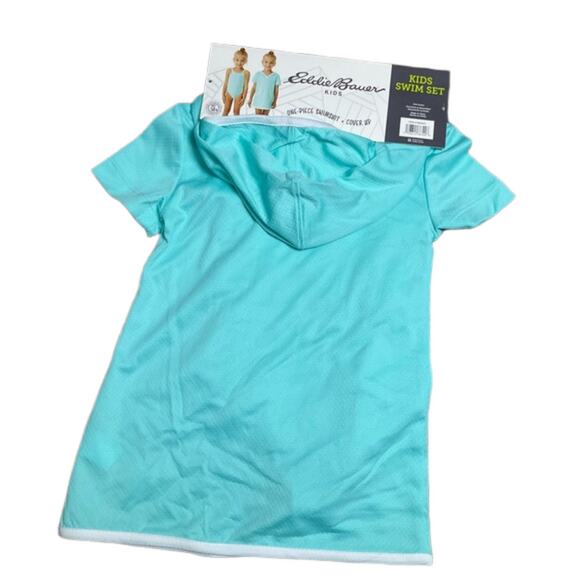 Eddie Bauer Swim Set 2 Piece One Piece Swimsuit & Cover Up Girls Size 3T NEW - Picture 3 of 4